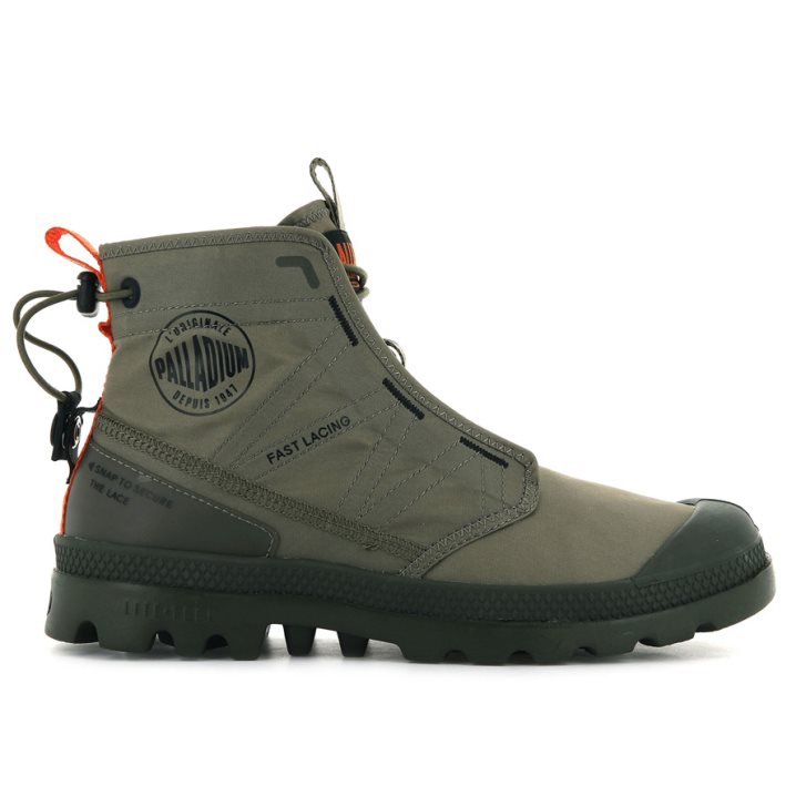 Palladium Pampa Travel Lite Laarzen Dames Olijfgroen | NL 03GVKCB